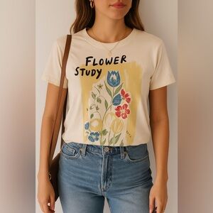 Forever 21 Floral Graphic Tee